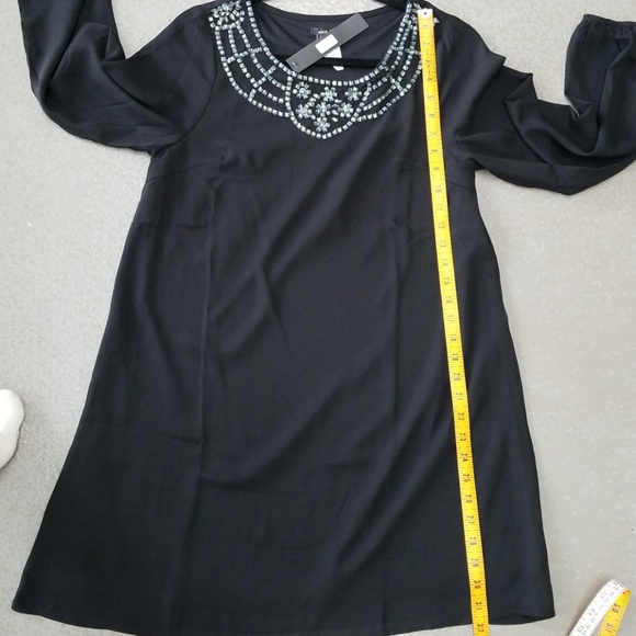 Black Tunic dress with detailed neckline - Picture 4 of 4
